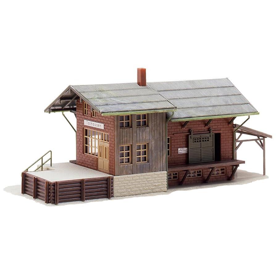 FALLER Freight Station Model Kit with 98 Individual Parts